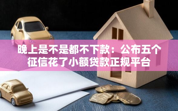晚上是不是都不下款：公布五个征信花了小额贷款正规平台