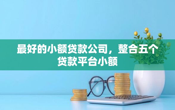 最好的小额贷款公司，整合五个贷款平台小额