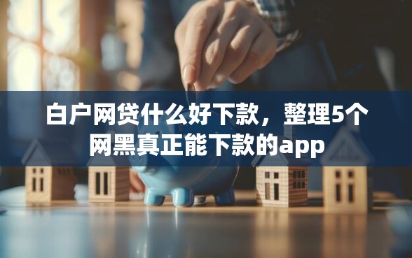 白户网贷什么好下款，整理5个网黑真正能下款的app