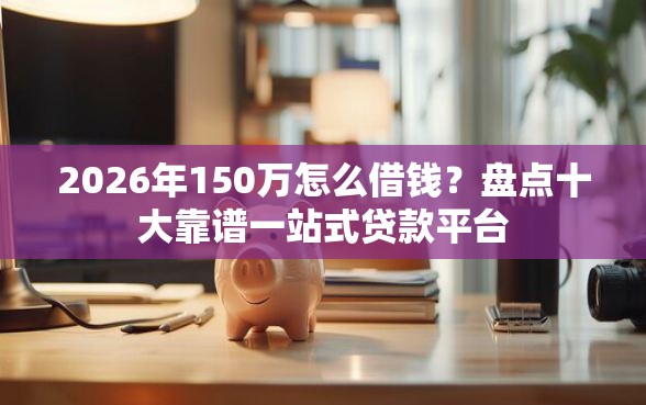 2026年150万怎么借钱？盘点十大靠谱一站式贷款平台