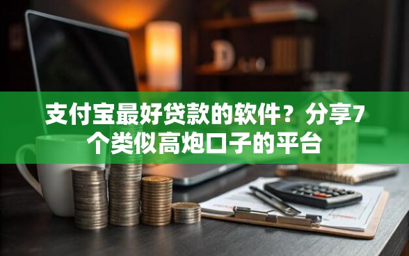支付宝最好贷款的软件？分享7个类似高炮口子的平台