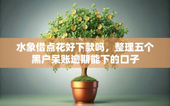 水象借点花好下款吗，整理五个黑户呆账逾期能下的口子