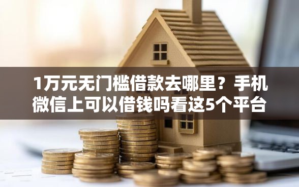 1万元无门槛借款去哪里？手机微信上可以借钱吗看这5个平台