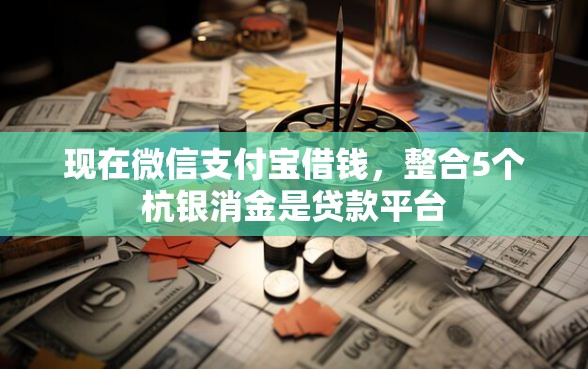 现在微信支付宝借钱，整合5个杭银消金是贷款平台