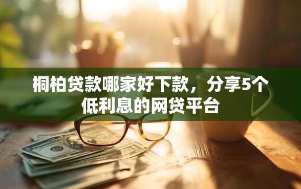 桐柏贷款哪家好下款，分享5个低利息的网贷平台