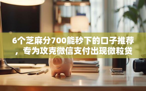 6个芝麻分700能秒下的口子推荐，专为攻克微信支付出现微粒贷借钱难题
