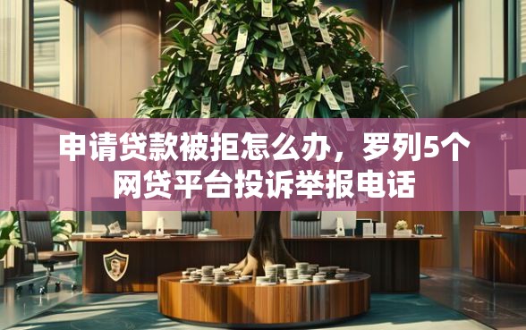 申请贷款被拒怎么办，罗列5个网贷平台投诉举报电话