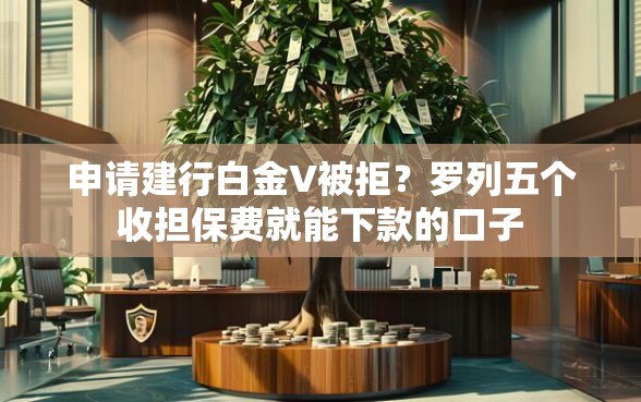 申请建行白金V被拒？罗列五个收担保费就能下款的口子