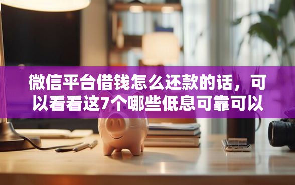 微信平台借钱怎么还款的话，可以看看这7个哪些低息可靠可以分12期以上的借款平台