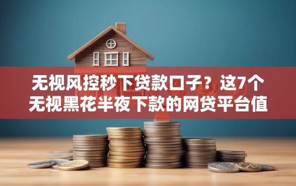 无视风控秒下贷款口子？这7个无视黑花半夜下款的网贷平台值得一试