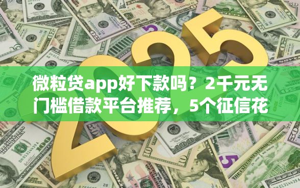 微粒贷app好下款吗？2千元无门槛借款平台推荐，5个征信花居然都下款了的平台盘点