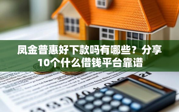 凤金普惠好下款吗有哪些？分享10个什么借钱平台靠谱