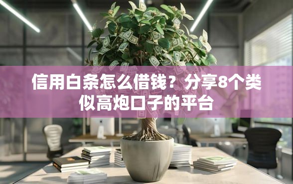 信用白条怎么借钱？分享8个类似高炮口子的平台