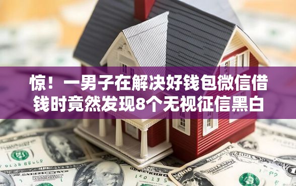 惊！一男子在解决好钱包微信借钱时竟然发现8个无视征信黑白100%秒下网贷平台，事后分享了出来