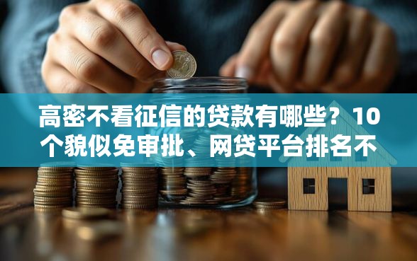 高密不看征信的贷款有哪些？10个貌似免审批、网贷平台排名不分先后合集