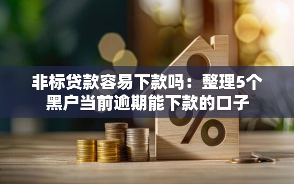 非标贷款容易下款吗：整理5个黑户当前逾期能下款的口子