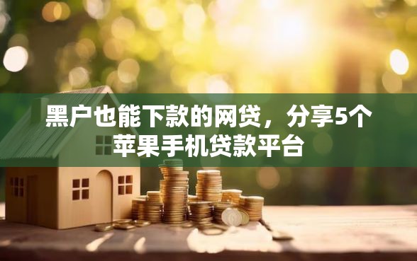 黑户也能下款的网贷，分享5个苹果手机贷款平台