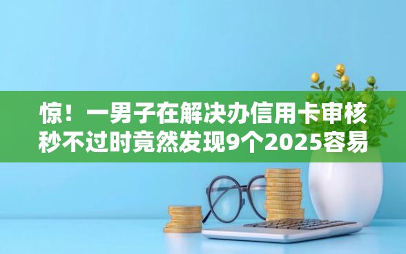 惊！一男子在解决办信用卡审核秒不过时竟然发现9个2025容易放款的口子，事后分享了出来