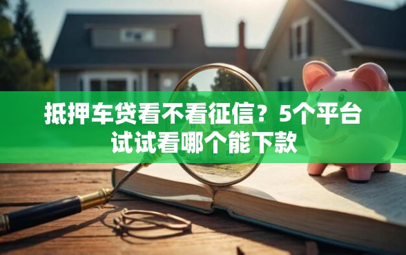抵押车贷看不看征信？5个平台试试看哪个能下款