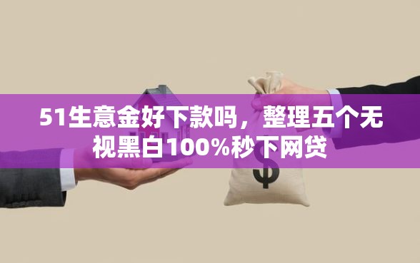 51生意金好下款吗，整理五个无视黑白100%秒下网贷