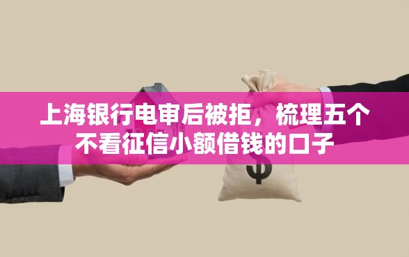 上海银行电审后被拒，梳理五个不看征信小额借钱的口子