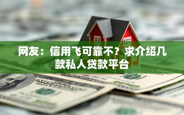 网友：信用飞可靠不？求介绍几款私人贷款平台