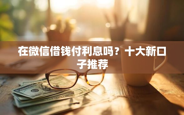 在微信借钱付利息吗？十大新口子推荐