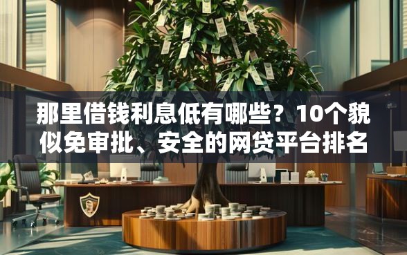 那里借钱利息低有哪些？10个貌似免审批、安全的网贷平台排名不分先后合集