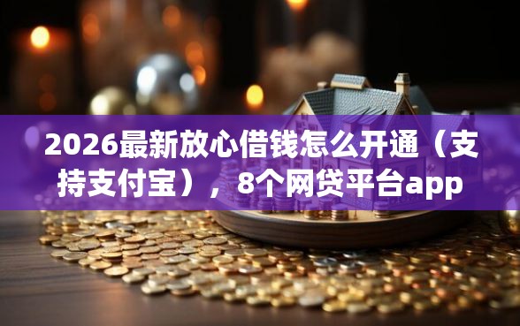 2026最新放心借钱怎么开通（支持支付宝），8个网贷平台app无私分享
