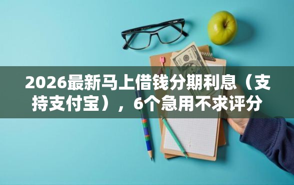 2026最新马上借钱分期利息（支持支付宝），6个急用不求评分快借无忧的平台无私分享