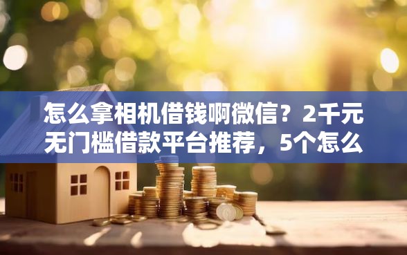 怎么拿相机借钱啊微信？2千元无门槛借款平台推荐，5个怎么注销网贷平台的账号盘点