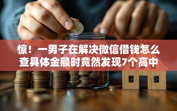 惊！一男子在解决微信借钱怎么查具体金额时竟然发现7个高中生贷款平台，事后分享了出来