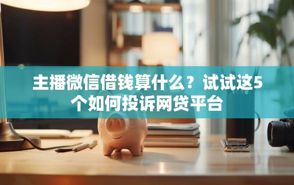 主播微信借钱算什么？试试这5个如何投诉网贷平台