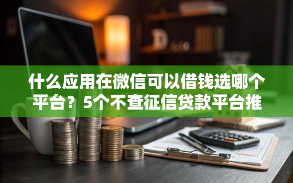 什么应用在微信可以借钱选哪个平台？5个不查征信贷款平台推荐