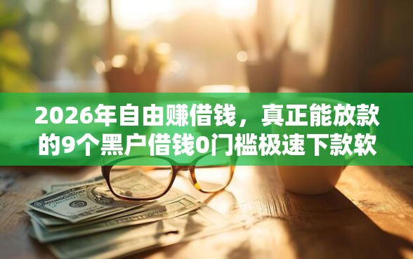 2026年自由赚借钱，真正能放款的9个黑户借钱0门槛极速下款软件推荐