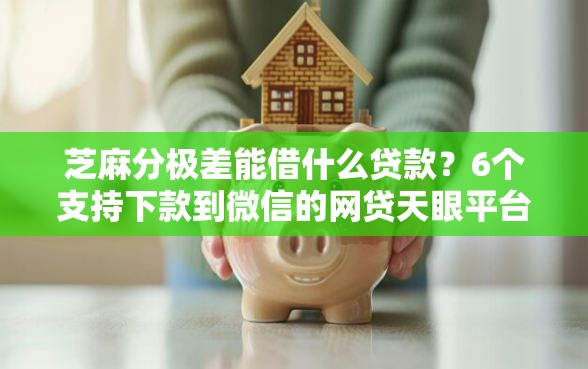 芝麻分极差能借什么贷款？6个支持下款到微信的网贷天眼平台