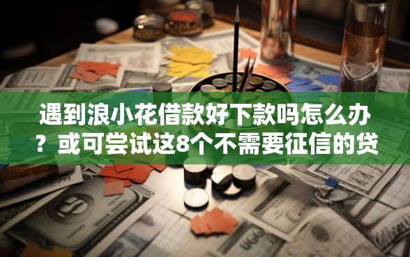 遇到浪小花借款好下款吗怎么办？或可尝试这8个不需要征信的贷款平台