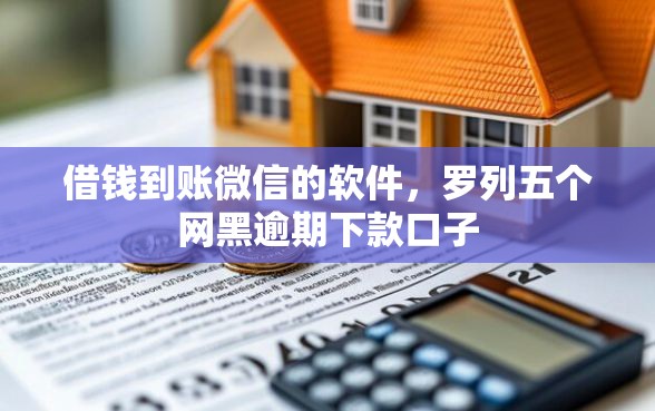 借钱到账微信的软件，罗列五个网黑逾期下款口子