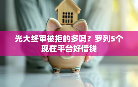 光大终审被拒的多吗？罗列5个现在平台好借钱