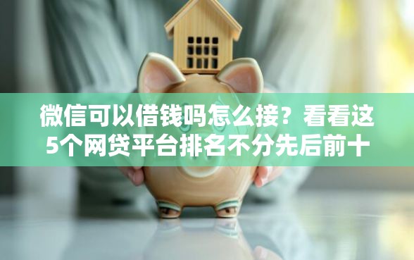 微信可以借钱吗怎么接？看看这5个网贷平台排名不分先后前十怎么样