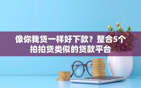 像你我贷一样好下款？整合5个拍拍贷类似的贷款平台