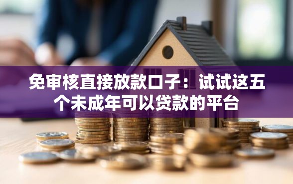 免审核直接放款口子：试试这五个未成年可以贷款的平台