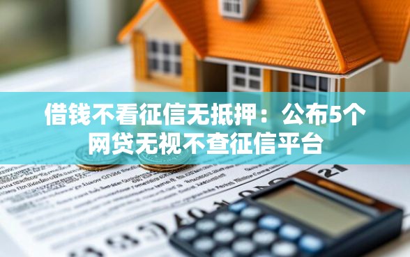 借钱不看征信无抵押：公布5个网贷无视不查征信平台