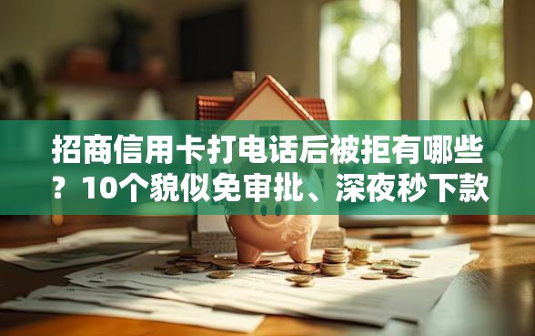 招商信用卡打电话后被拒有哪些？10个貌似免审批、深夜秒下款的口子合集