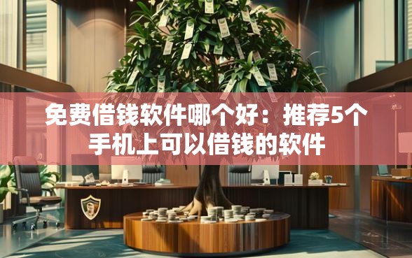 免费借钱软件哪个好：推荐5个手机上可以借钱的软件
