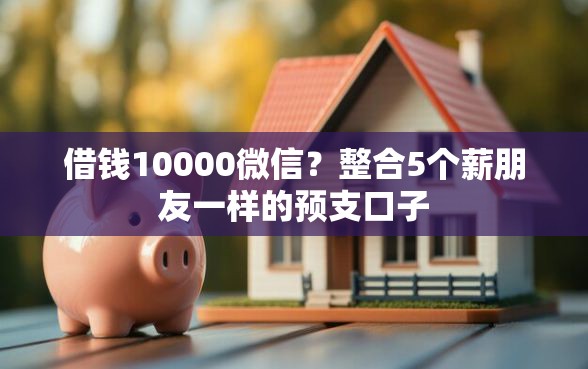 借钱10000微信？整合5个薪朋友一样的预支口子