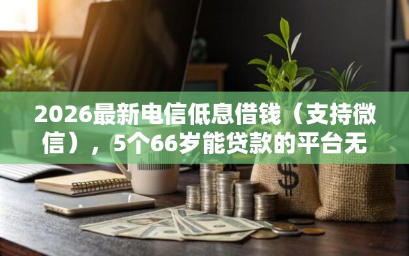 2026最新电信低息借钱（支持微信），5个66岁能贷款的平台无私分享