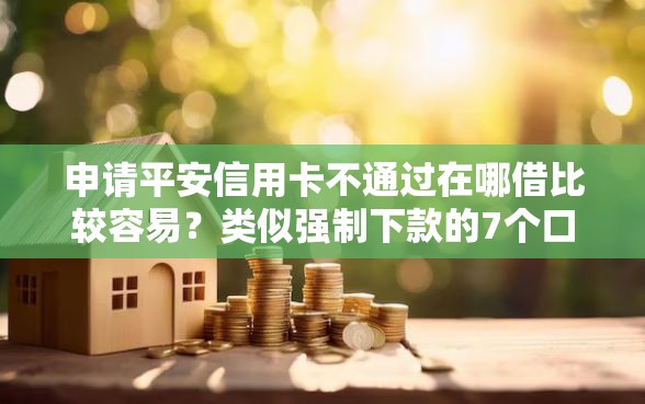 申请平安信用卡不通过在哪借比较容易？类似强制下款的7个口子参考