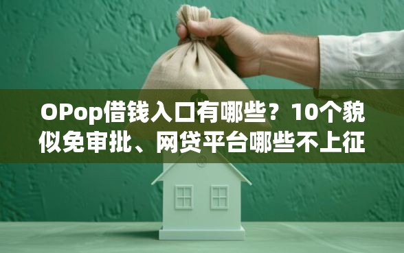 OPop借钱入口有哪些？10个貌似免审批、网贷平台哪些不上征信合集
