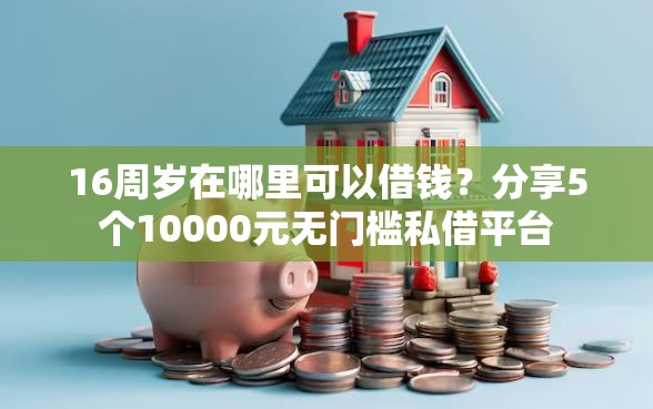 16周岁在哪里可以借钱？分享5个10000元无门槛私借平台